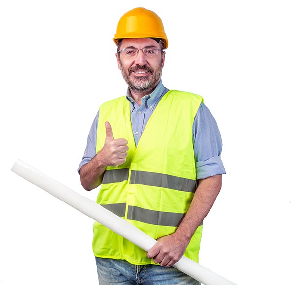 contractor with a thumbs up